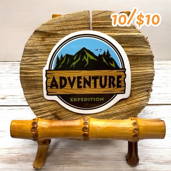 10 / $10 - Adventure Expedition Sticker - Mountains / Nature / Hiking / Camping - Picture 1 of 1